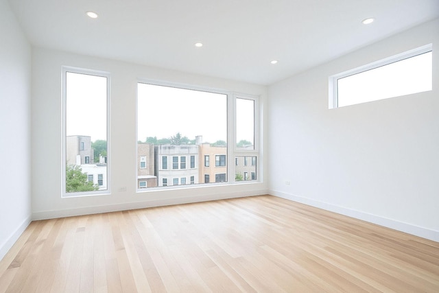 1325 N Artesian Ave Unit 3, Chicago, IL 60622 - unfurnished room featuring light wood-type flooring and recessed lighting