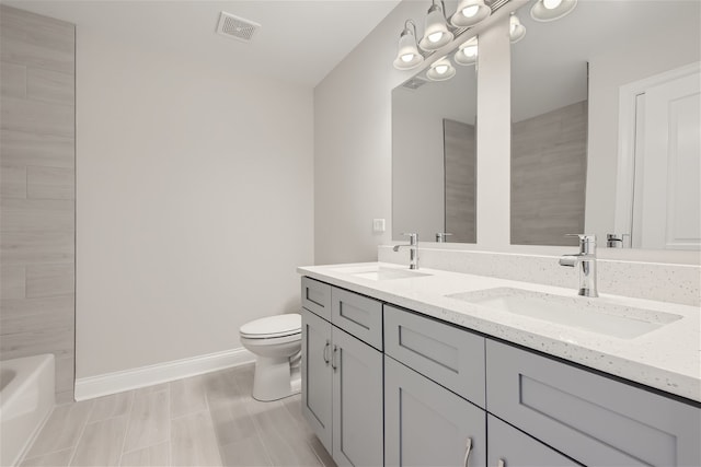 21210 Shannon Dr, Matteson, IL 60443 - full bath with double vanity and shower / tub combination