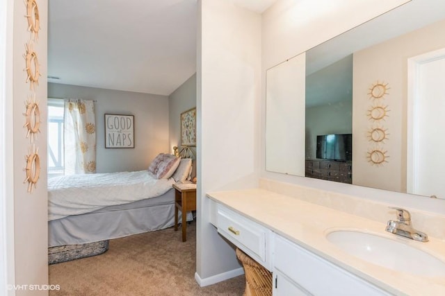 1441 Haverhill Dr Unit B, Wheaton, IL 60189 - bedroom with a sink and light carpet