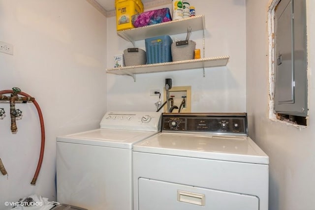 1441 Haverhill Dr Unit B, Wheaton, IL 60189 - laundry room with washing machine and dryer and electric panel