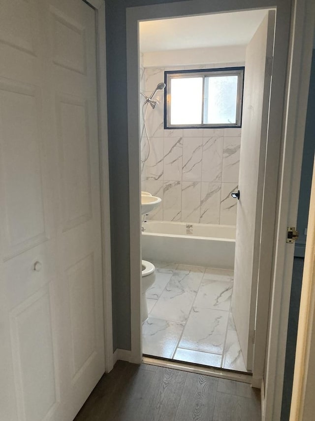 6300 N Sheridan Rd Unit 517, Chicago, IL 60660 - full bathroom with bathing tub / shower combination and marble finish floors