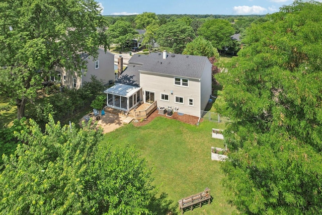0N467 Cloos Ct, Winfield, IL 60190 - view of subject property with a heavily wooded area