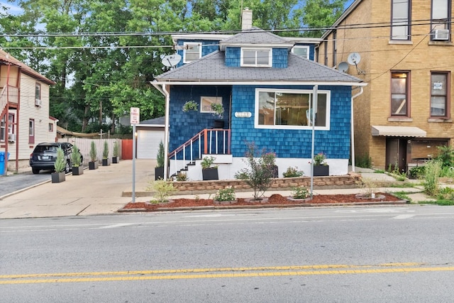 2620 Vermont St, Blue Island, IL 60406 - view of front of home featuring a chimney, a shingled roof, and driveway