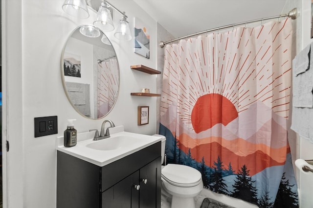 2620 Vermont St, Blue Island, IL 60406 - bathroom featuring vanity and a shower with shower curtain