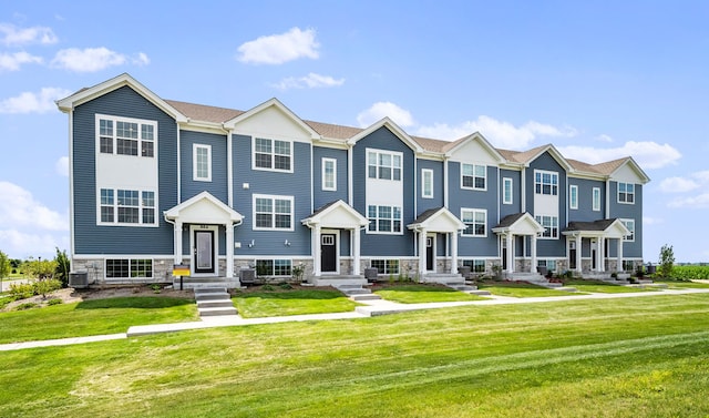 847 Briar Glen Ct, Hampshire, IL 60140 - view of front of property with stone siding and a front yard