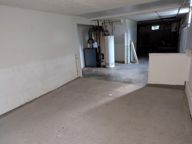219 W 79th St, Burr Ridge, IL 60527 - unfinished basement featuring gas water heater