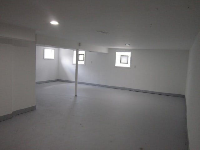 15831 Trumbull Ave, Markham, IL 60428 - basement with recessed lighting and baseboards