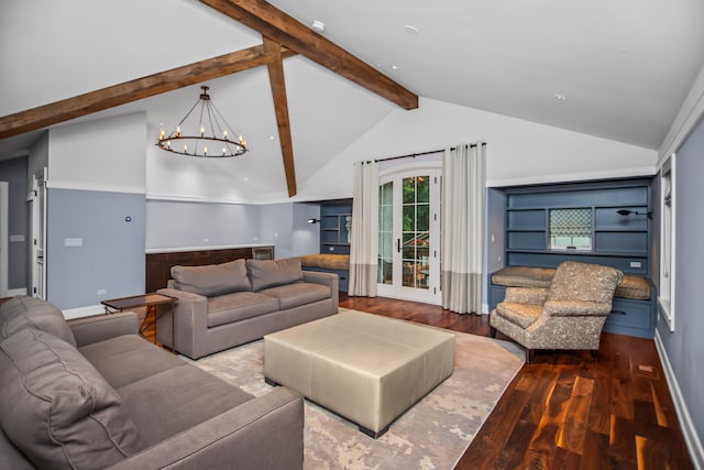 519 N Elmwood Ave, Oak Park, IL 60302 - living room featuring wood finished floors and a chandelier