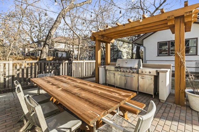 519 N Elmwood Ave, Oak Park, IL 60302 - view of patio / terrace with outdoor dining area and an outdoor kitchen