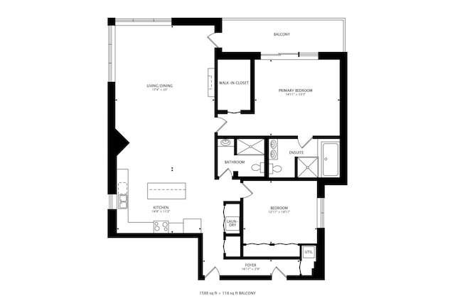 1600 S Wabash Ave Unit 4E, Chicago, IL 60616 - view of floor plan / room layout