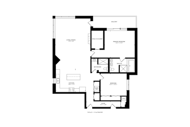1600 S Wabash Ave Unit 4E, Chicago, IL 60616 - view of floor plan / room layout