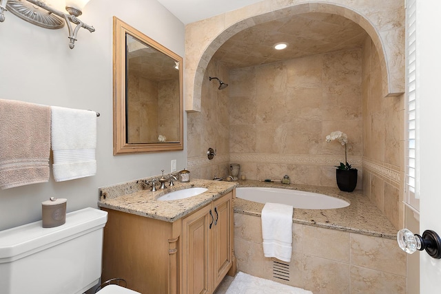 15606 W Sweedler Rd, Manhattan, IL 60442 - full bathroom with vanity and tiled shower / bath combo