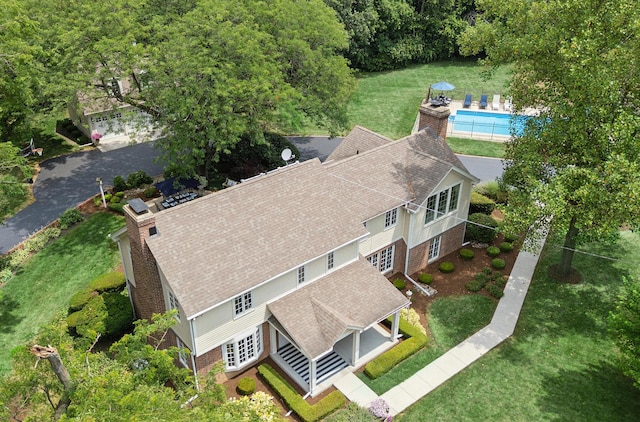 15606 W Sweedler Rd, Manhattan, IL 60442 - aerial view of property and surrounding area with a pool