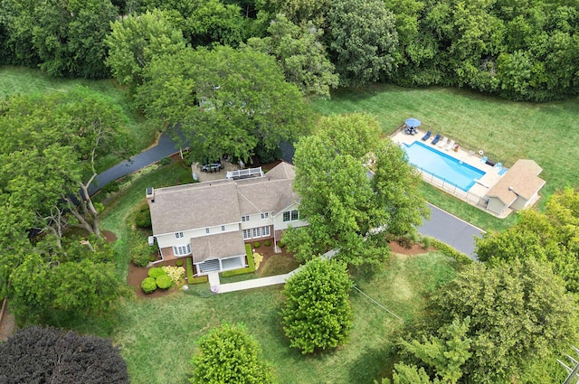 15606 W Sweedler Rd, Manhattan, IL 60442 - view from above of property featuring a pool area