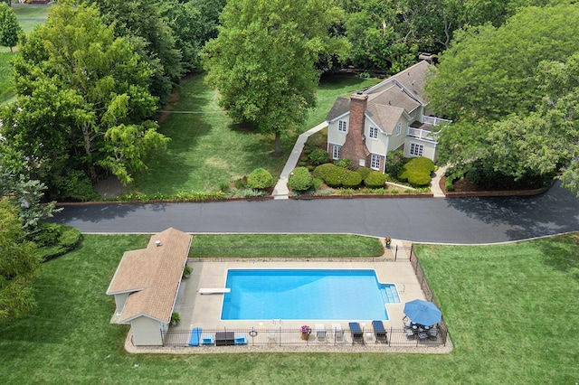 15606 W Sweedler Rd, Manhattan, IL 60442 - aerial view of property and surrounding area featuring a pool area