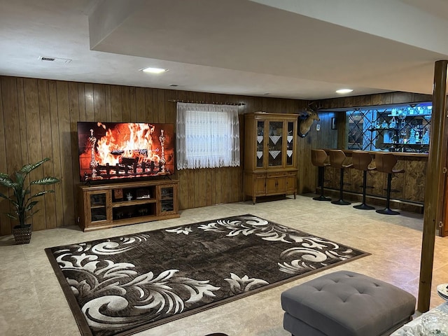9362 Clancy Dr, Des Plaines, IL 60016 - cinema featuring wood walls and bar