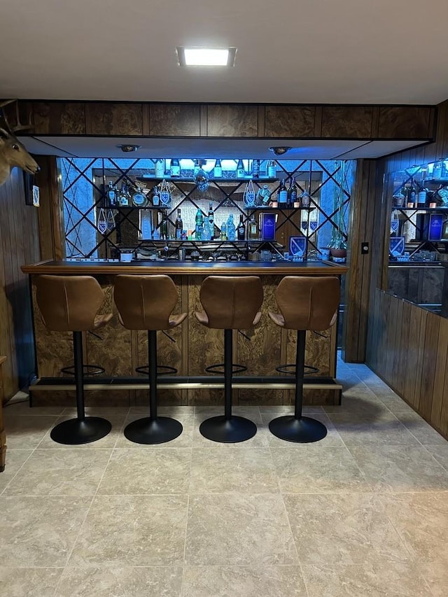 9362 Clancy Dr, Des Plaines, IL 60016 - indoor bar with wood walls