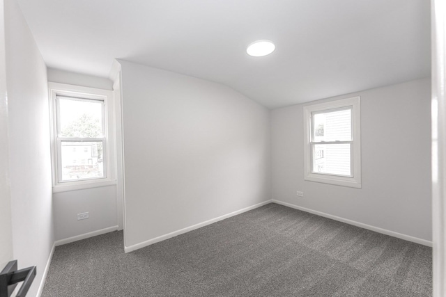 10940 S Trumbull Ave, Chicago, IL 60655 - empty room with vaulted ceiling and dark carpet