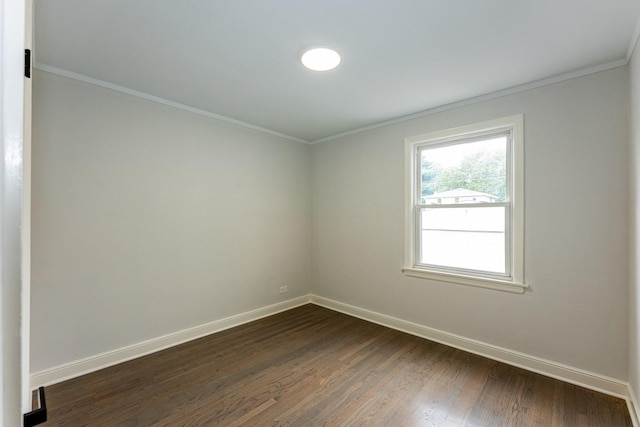 10940 S Trumbull Ave, Chicago, IL 60655 - unfurnished room with crown molding and dark wood finished floors