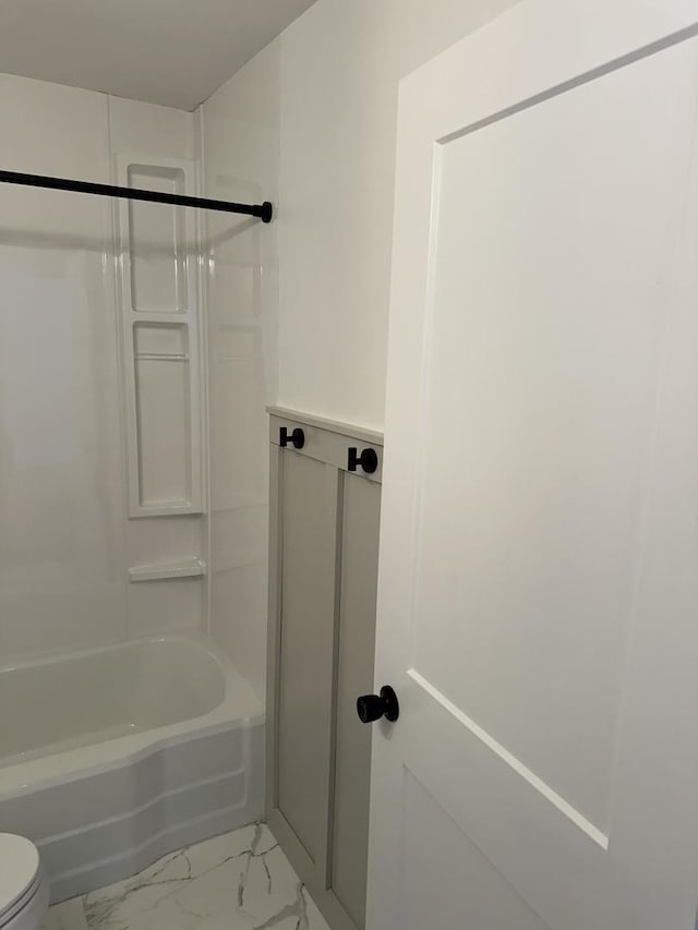 925 E Sangamon Ave, Rantoul, IL 61866 - full bath with marble finish floors and bathtub / shower combination