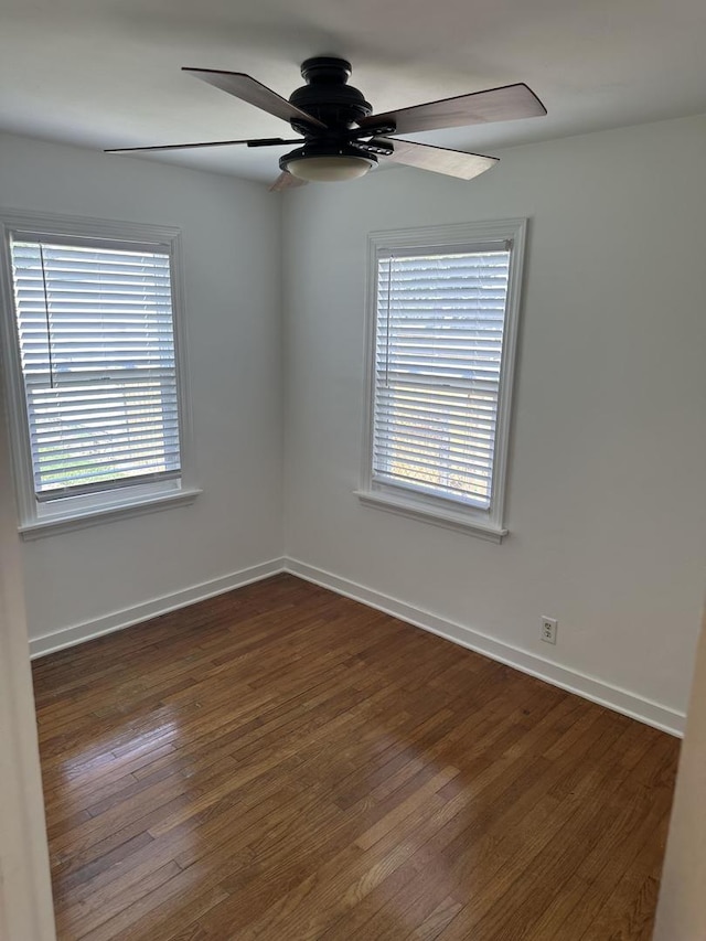 925 E Sangamon Ave, Rantoul, IL 61866 - unfurnished room with wood finished floors and ceiling fan