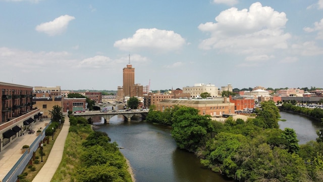 140 S River St Unit 307, Aurora, IL 60506 - view of city featuring a notable bridge and a nearby body of water