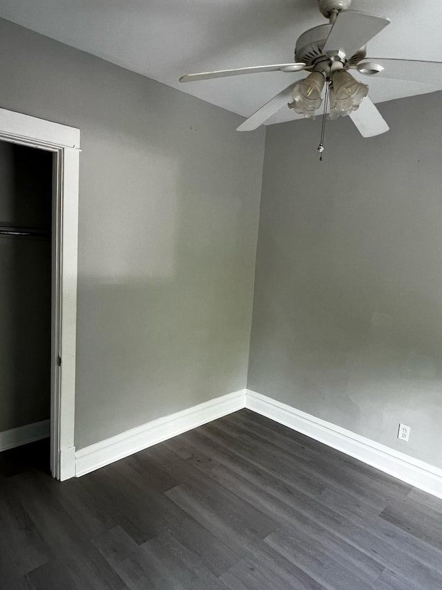 730 N Spaulding Ave, Chicago, IL 60624 - unfurnished bedroom with wood finished floors, a closet, and a ceiling fan