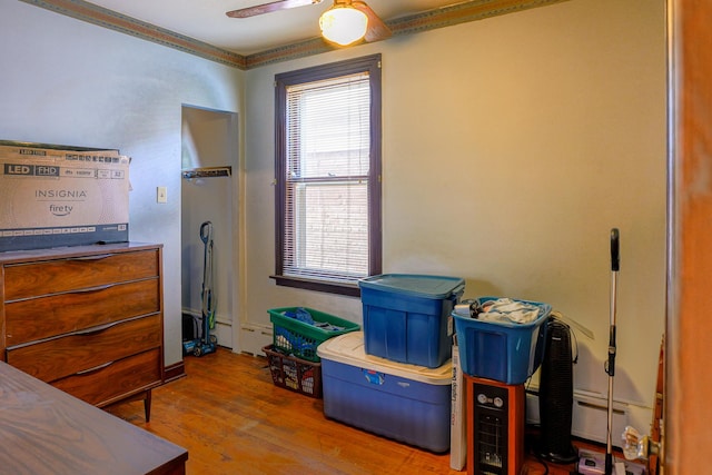 4751 S Hamlin Ave, Chicago, IL 60632 - storage room featuring ceiling fan