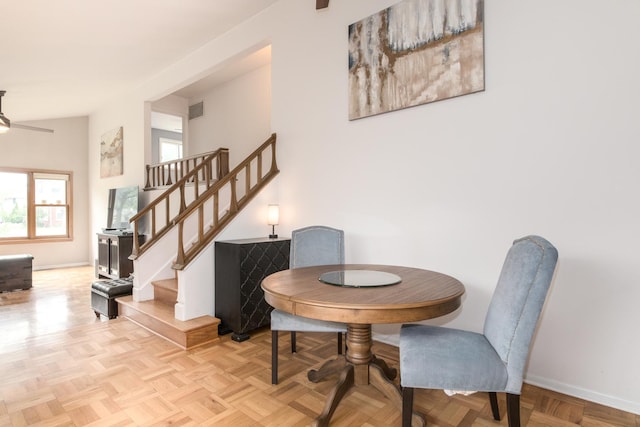 1231 N Hamlin Ave, Park Ridge, IL 60068 - dining room with stairs and baseboards