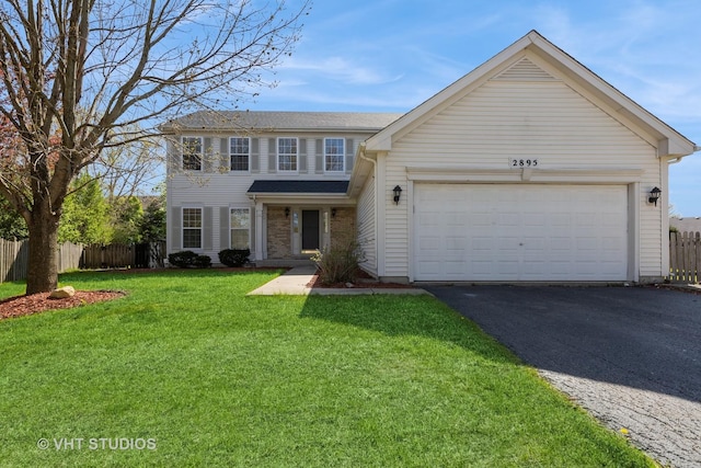 2895 Lahinch Ct, Aurora, IL 60503 - traditional home with driveway and an attached garage
