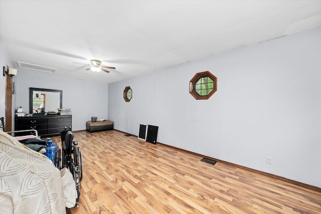 16383 US Highway 52, Newark, IL 60541 - bedroom featuring light wood-style flooring and a ceiling fan