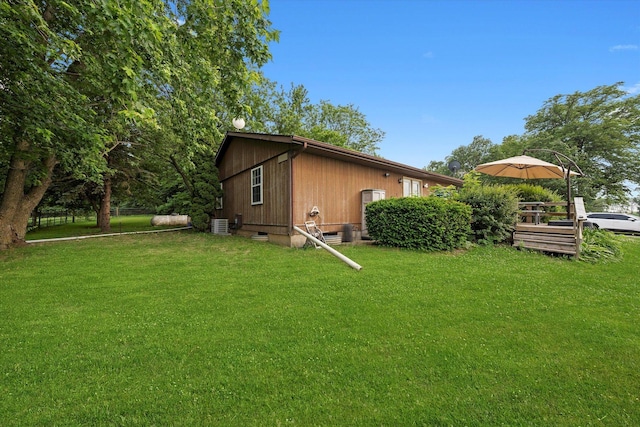 16383 US Highway 52, Newark, IL 60541 - view of property exterior with a yard and a wooden deck
