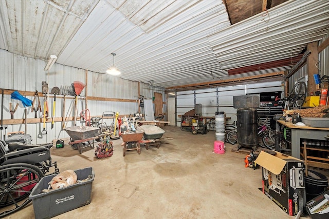 16383 US Highway 52, Newark, IL 60541 - garage featuring a workshop area