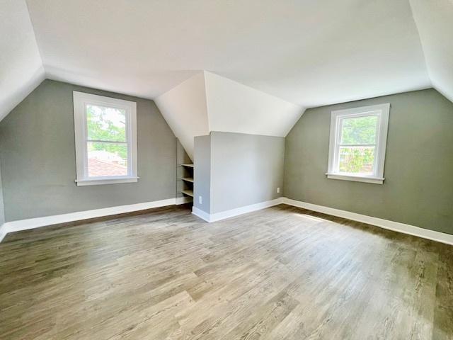 9302 S Eberhart Ave, Chicago, IL 60619 - additional living space with wood finished floors and vaulted ceiling