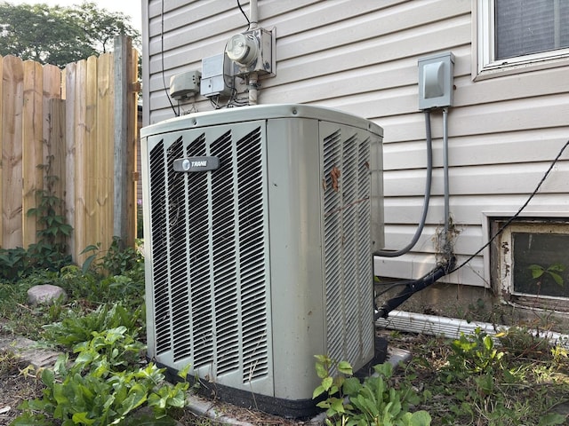 2715 W Ridgeland Ave, Waukegan, IL 60085 - exterior view of a central air condition unit and electric meter