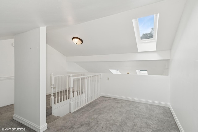 1315 Ardmore Dr, Round Lake Beach, IL 60073 - bonus room with a skylight, carpet flooring, and lofted ceiling