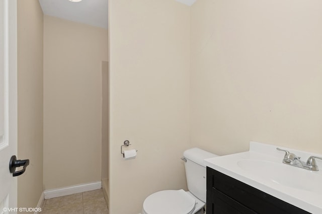 1315 Ardmore Dr, Round Lake Beach, IL 60073 - full bathroom with vanity, tile patterned floors, and a shower