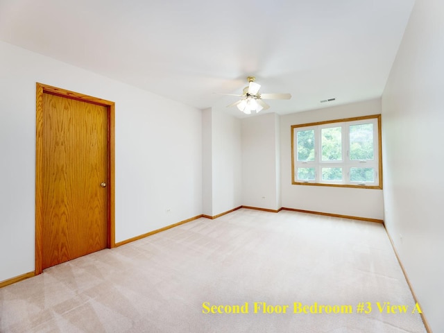 6527 N Onarga Ave, Chicago, IL 60631 - unfurnished room with ceiling fan and carpet