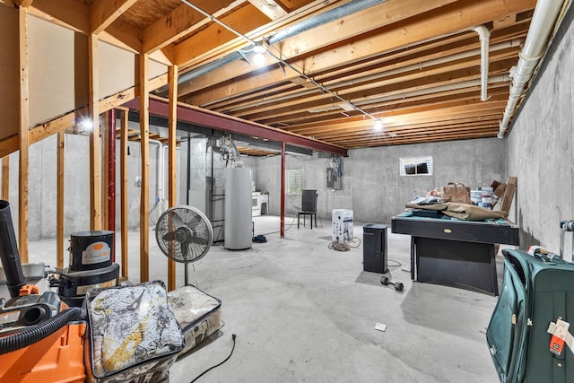 3505 Indian Head Ln, Joliet, IL 60435 - unfinished below grade area featuring water heater