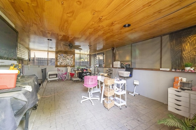 14801 S Harrison Ave, Posen, IL 60469 - sunroom / solarium featuring heating unit