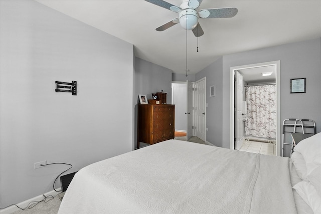 2204 Waterleaf Ct Unit 103, Naperville, IL 60564 - bedroom featuring ensuite bath and a ceiling fan