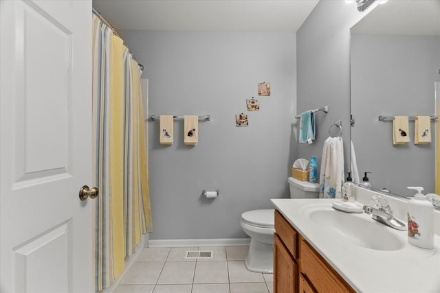 2204 Waterleaf Ct Unit 103, Naperville, IL 60564 - full bathroom featuring tile patterned flooring, vanity, and a shower with curtain