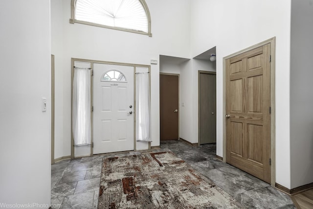 20739 N Weiland Rd, Prairie View, IL 60069 - foyer entrance featuring a high ceiling and baseboards