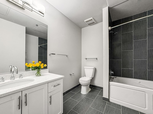1550 S Blue Island Ave Unit 1125, Chicago, IL 60608 - bathroom featuring vanity, washtub / shower combination, and tile patterned flooring