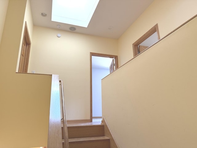 1136 Park Pl, Bellwood, IL 60104 - stairway with a skylight
