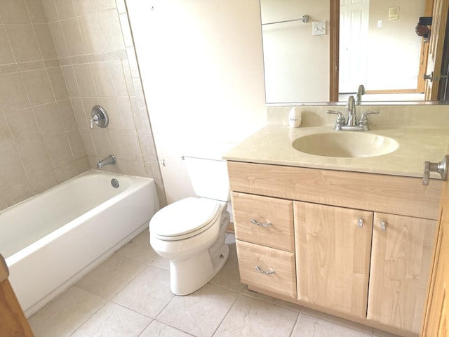 1136 Park Pl, Bellwood, IL 60104 - full bathroom featuring vanity,  shower combination, and tile patterned flooring