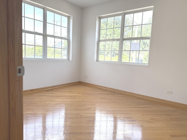 1136 Park Pl, Bellwood, IL 60104 - empty room with light wood-style flooring
