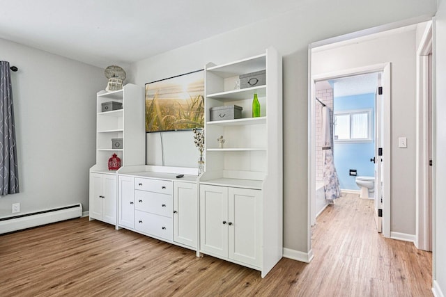 412 E S St, Peotone, IL 60468 - interior space with a baseboard heating unit