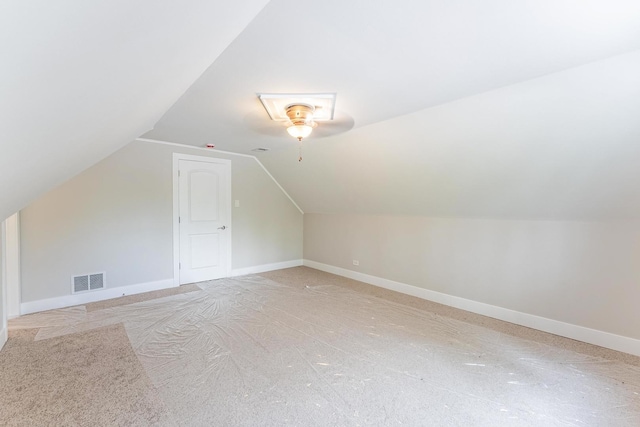 437 Winnebago St, Park Forest, IL 60466 - bonus room featuring light carpet, lofted ceiling, and a ceiling fan