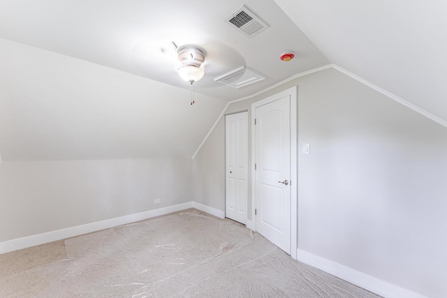 437 Winnebago St, Park Forest, IL 60466 - bonus room with lofted ceiling, carpet flooring, and a ceiling fan